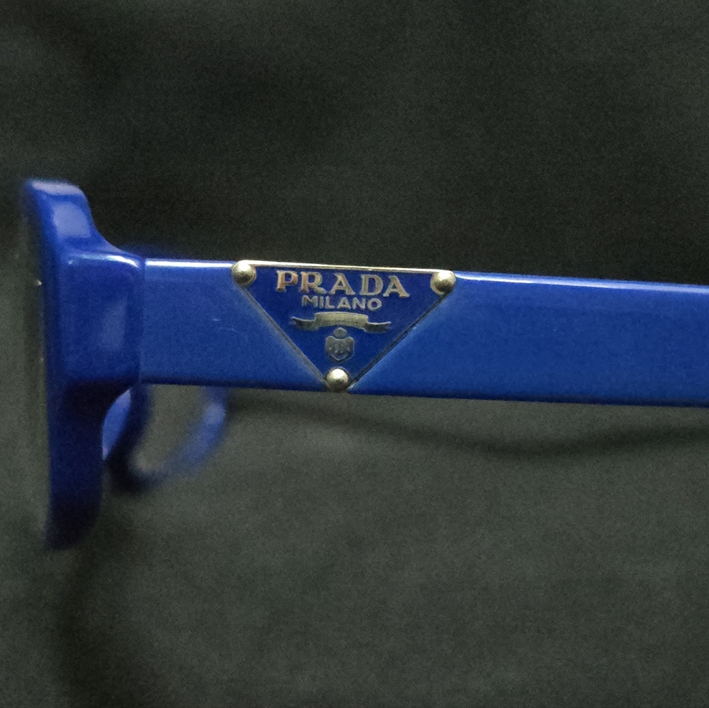 EUC PRADA PR 10NV Eyeglasses DAK1O1 Blue 53-16-135 - Picture 4 of 8